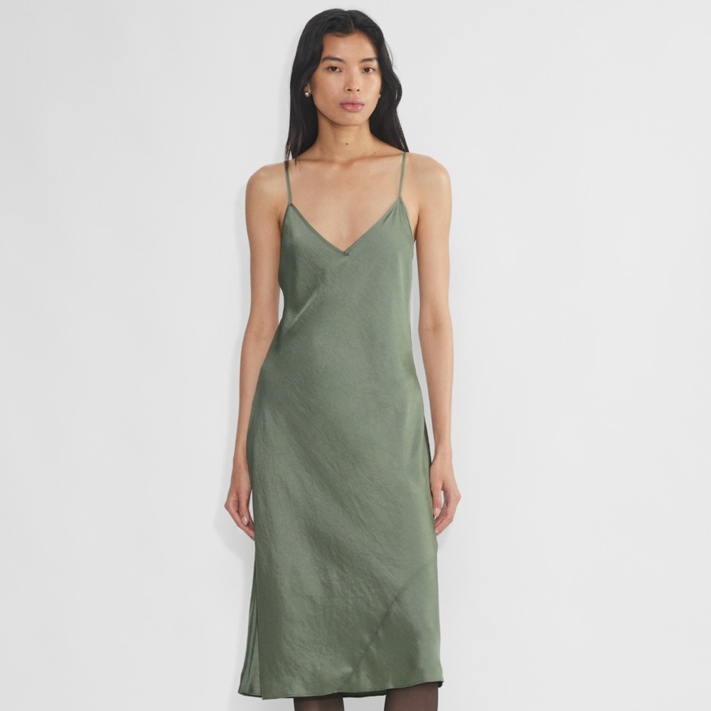 Artizia Wilfred Only Slip Satin Midi Dress